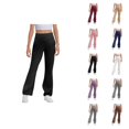 thumbnail image 1 of Flare Leggings for Girls 2025 Fashion High Waisted Bootcut Bell Bottoms Leggings Yoga Pants Kids Dress Pants, 1 of 5