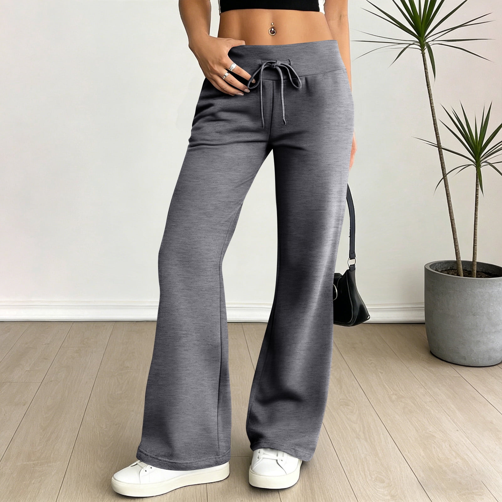 Flare Leggings for Women Drawstring High Waisted Flared Yoga Pants Soft — free download