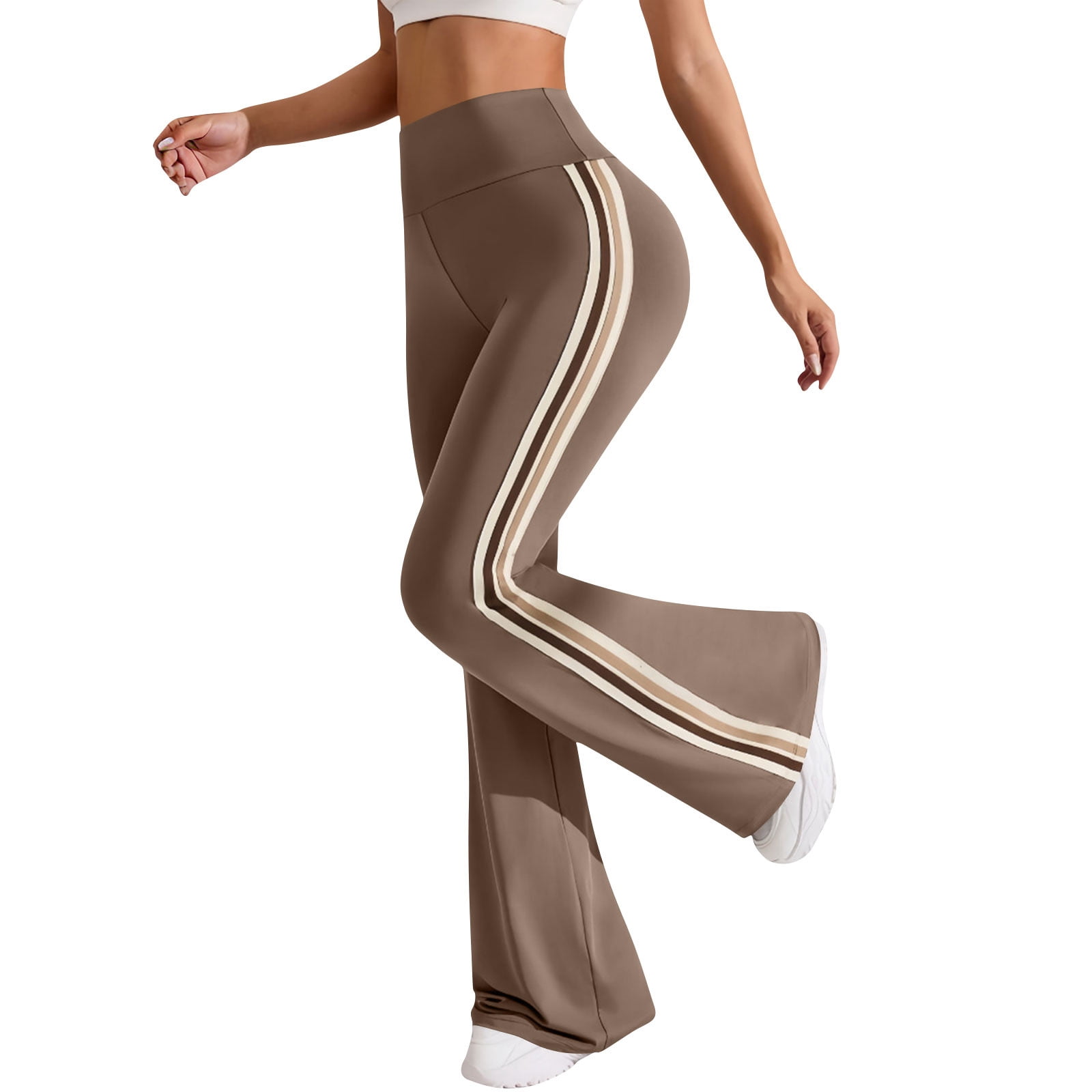 Flare Leggings for Women Yoga Pants with Pockets High Waisted Leggings ...