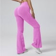 thumbnail image 1 of Flare Leggings for Womens High Waist Stretch Soft Comfort Yoga Pants Solid Color Workout Lounge Fitness Athleisure Tights, 1 of 9