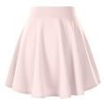 thumbnail image 1 of Flare Mini Skirts for Women Elastic High Waist Skater Skirt Trendy Solid Color Flowy Pleated A Line Tennis Skirt, 1 of 3