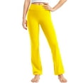 thumbnail image 1 of Flare Pants for Girls Yoga Pants for Girls Flare Leggings for Kids Toddler Girl Leggings 5T Kids Bell Bottom Pants, Yellow, 1 of 9