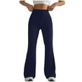 thumbnail image 1 of Flare Wide Leg Sweatpants Women Elastic High Waisted Joggers with Pockets Comfy Athletic Lounge Pants Sweats, 1 of 4