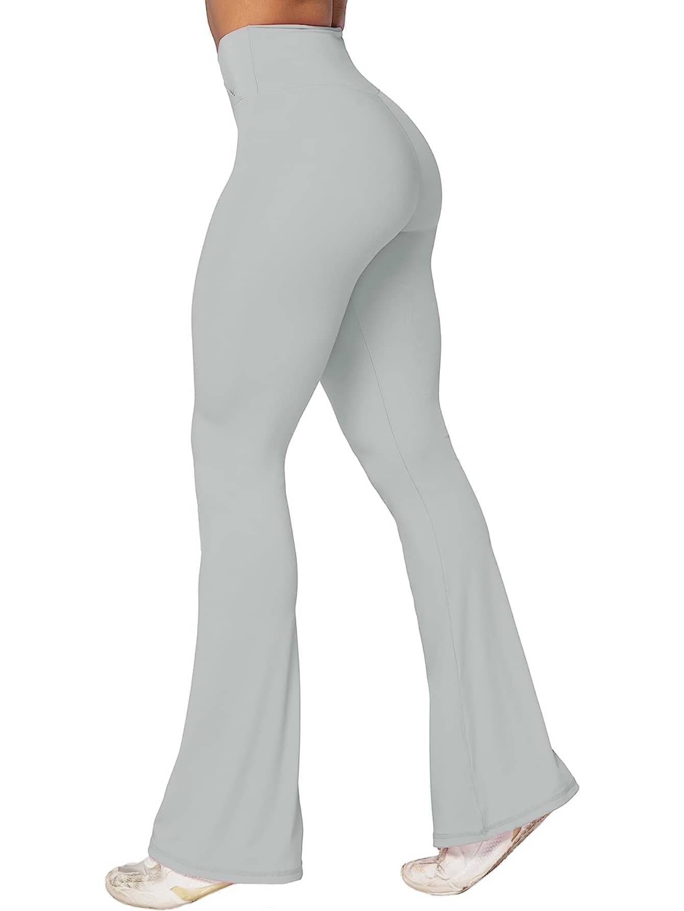 Flare Yoga Pants, Crossover Yoga Pants with Tummy Control, HighWaisted