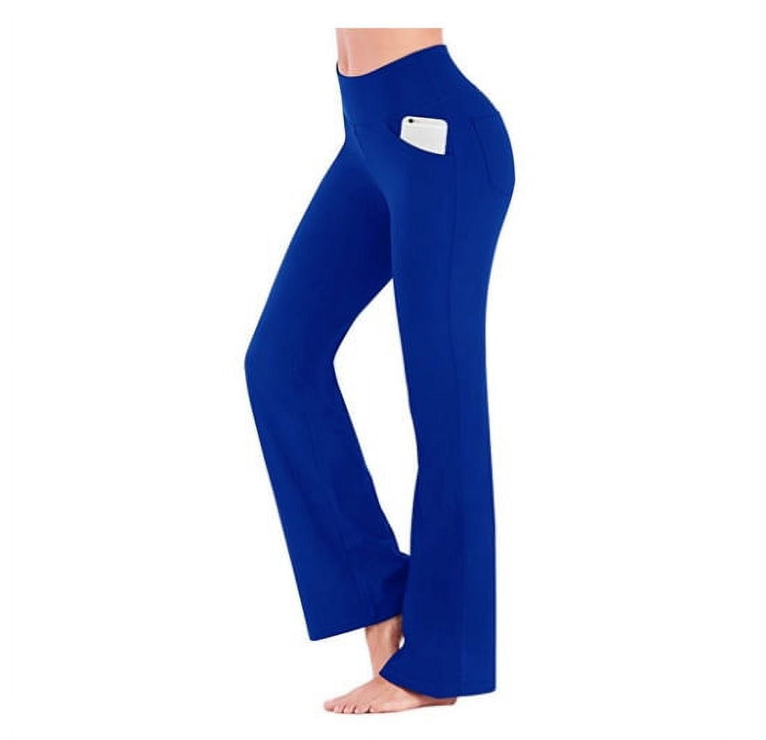 Flare Yoga Pants, Crossover Yoga Pants with Tummy Control, HighWaisted