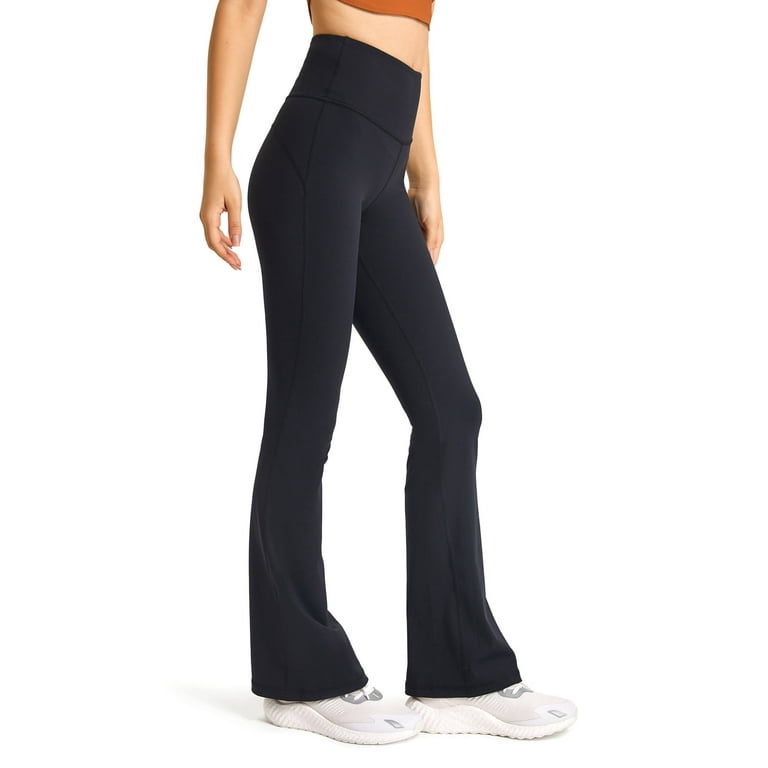2 Back Pockets,Womens Bootcut Yoga Pants Flare Workout  Pants,31,Charcoal,Size XS
