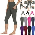 thumbnail image 1 of ZyeKqe Capri Leggings for Women High Waisted Yoga Capris Stretchy Butt Lifting Workout Athletic Cropped Tights with Pockets, 1 of 10