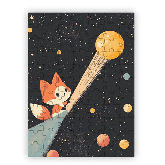 Flare the Fox Jigsaw Puzzle by Dancing Littles Jungle - 88 Pieces