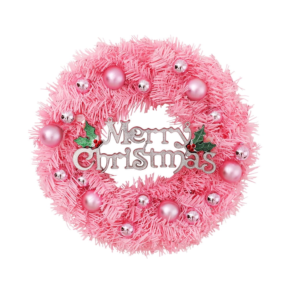 FlareFable 1.6 FT Pre-Lit Christmas Pink Garland with LED Lights, with ...