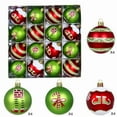thumbnail image 1 of FlareFable 2.4" Carving Christmas Tree Balls Hanging, with Painting Unique Christmas Ball Tree Ornaments, Perfect Balls Accessories for Tree, Mantel, Party Christmas Decoration(16PCS), 1 of 9