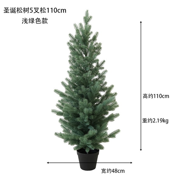 FlareFable 3.6FT Flocked Snow Pine Christmas Tree, Artificial Xmas Tree with Faux Snow for Home Decor, Great Christmas Decorations