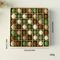 FlareFable 3" Pure Color Velvet Christmas Tree Balls Hanging, Luxurious Flocked Christmas Tree Balls Decoration, Christmas Ball Bauble Ornaments, Perfect Gift for Wall Decor & Christmas Decoration