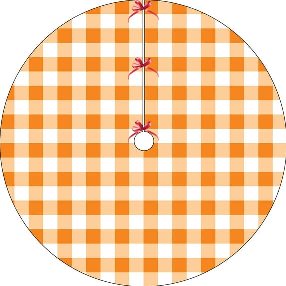 FlareFable 59" Christmas Tree Skirt, Colorful Christmas Pattern Tree Skirts, Perfect Christmas Tree Decorations, Cozy Plush Christmas Tree Decor, Christmas Home Decor Indoor Room Party Holiday Gift