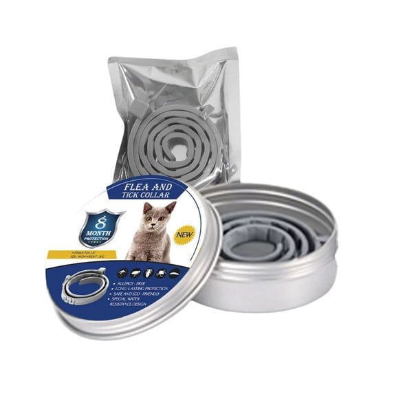 FlareFable Collar Cat Adjustable Calming Collars, Calming Collar for Cats, Cat Anxiety Relief Collar, Prevention and Protection for Cats with Long-lasting Effect, Up to 14.96" Neck