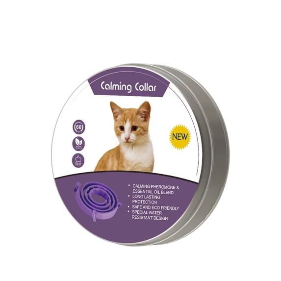 FlareFable Collar Cat Adjustable Calming Collars, Calming Collar for Cats, Cat Anxiety Relief Collar, Prevention and Protection for Cats with Long-lasting Effect, Up to 14.96" Neck