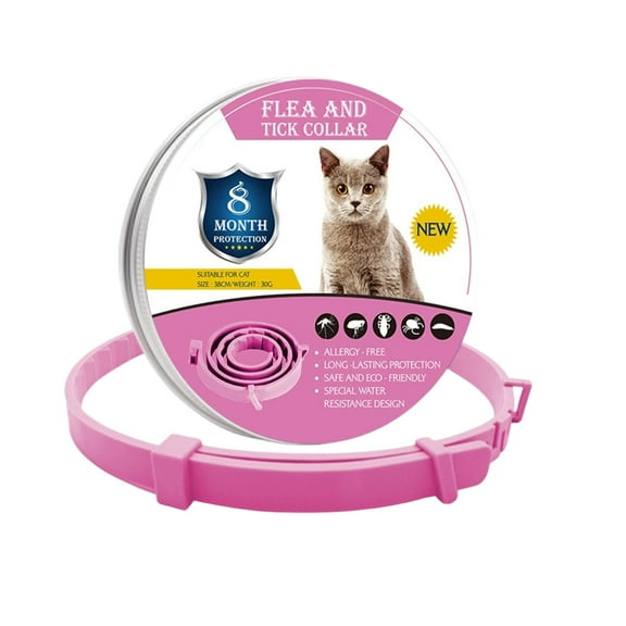 FlareFable Collar Cat Adjustable Calming Collars, Calming Collar for Cats, Cat Anxiety Relief Collar, Prevention and Protection for Cats with Long-lasting Effect, Up to 14.96" Neck