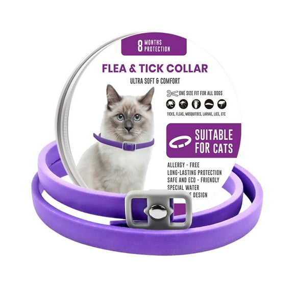 FlareFable Collar Cat Adjustable Calming Collars, Calming Collar for Cats, Cat Anxiety Relief Collar, Prevention and Protection for Cats with Long-lasting Effect, Up to 14.96" Neck