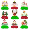 thumbnail image 1 of FlareFable Cute 3D Honeycomb Figurine Christmas Hanging Decor, with Pink Bow Christmas Tree Decorations, Fun Ornament for Holiday Theme Party, Perfect Christmas Decorations & Winter Display, 1 of 20