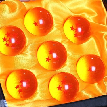 7-Piece Dragon Ball Set - 37MM Crystal Balls With Stars In Premium Gift Box For Anime Fans