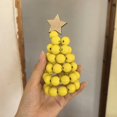 thumbnail image 1 of FlareFable Nordic Ins Style Wooden Bead Christmas Tree Decor, Perfect Christmas Decoration, Creative Mini Tabletop Ornaments for Xmas Home & Office Festive Decoration, 1 of 5