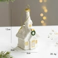 thumbnail image 1 of FlareFable Platinum Painting Christmas Nordic Style House Figurine, Xmas Hanging Pendant Decoration Ornament, Creative Desk Decor for Christmas Decoration, Perfect Christmas Tree Decorations Gift, 1 of 15
