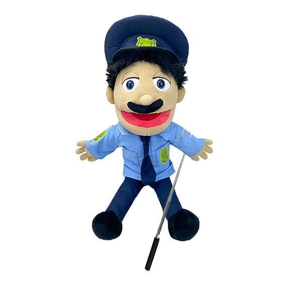 FlareFable SML Hand Puppet Plush Toys, 23.5" Character Police Hand Puppet Plushies with Working Mouth, Fun SML Series Stuffed Dolls, Perfect Birthday Christmas Halloween Gifts for Interactive Games
