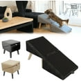 thumbnail image 1 of FlareFable Split Ottoman Dog Ramp, All in One Dogs Ramp and Ottoman, Folding Dog Stairs, Dog Ramp for Couch, Pet Ramp for Large Dogs, Dog Boat Ramp, Outdoor Dog Ramp for Porch Steps (Black), 1 of 7