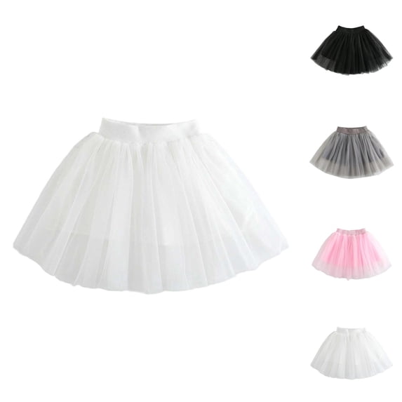 Flared A-Line Waistband Girls Summer Skirt, Vintage Polka Dot 50s Pleated Full Circle Swing Dress for Toddler Kids Party Casual Wear