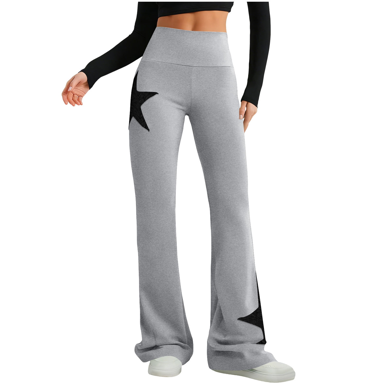Flared Leggings for Women Workout Leggings Casual Cute Y2K Star