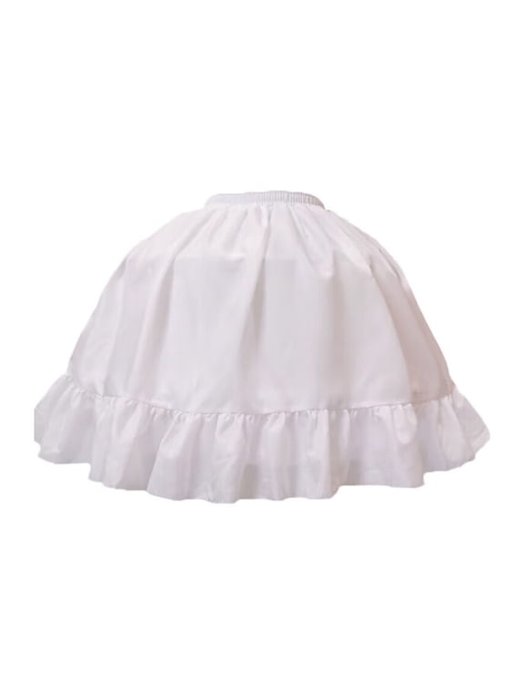 Flared Petticoat Slip For Adult and Kids Formal Event Comfortable Elastic Waist Underskirt Slip Under Dresses