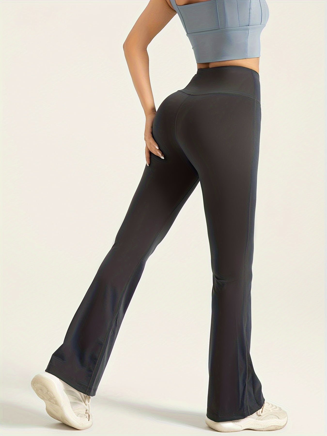 Leo Leggings Damen Bootcut - Flared Yoga Hose Mit Leopardenmuster | High Waist