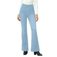 thumbnail image 1 of Flared Stretchy Jeans for Women High Waisted Pull On button Jeans 2026 Trendy Elastic Denim Pants, 1 of 9