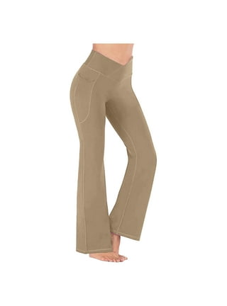 JURANMO Women’s Bootcut Yoga Pants - Flare Leggings for Women High Waisted  Stretch Workout Lounge Bell Bottom Jazz Dress Pants