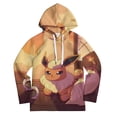 thumbnail image 1 of Flareon Hoodie with Pocket Cartoon Anime for Boys Girls Teens Gift, 1 of 6