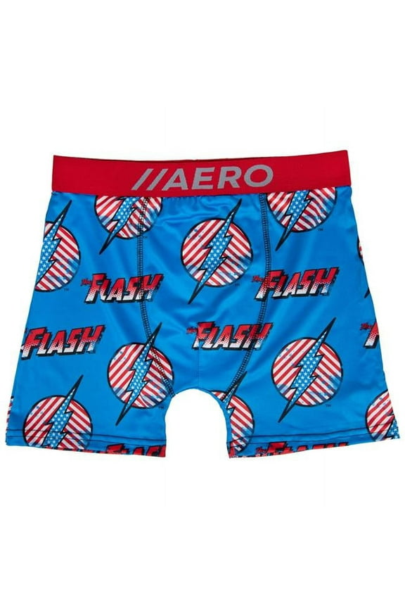 824934-large-36-38 DC Comics Flash Symbols & Text Aero Mens Boxer Briefs Underwear, Large 36-38