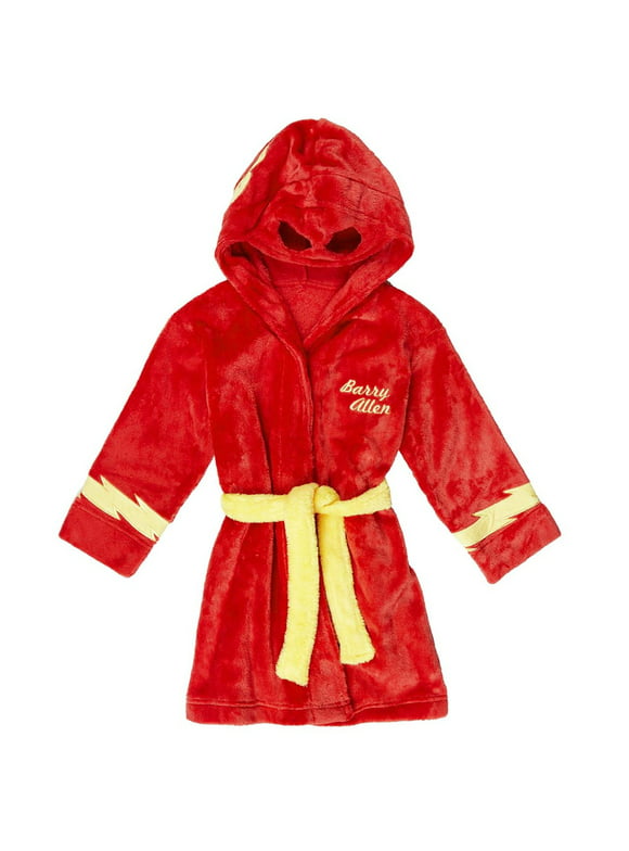 Flash Barry Allen Kids Hooded Robe-Toddler 3T