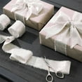 thumbnail image 1 of Flash Bronzing Chiffon Hand Tear Frayed Edge Ribbon for Christmas Bows Wedding Invitations Gift Wrapping DIY Craft Decorations, 1.6x177.2in, 1 of 6