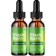 thumbnail image 1 of Flash Burn Drops Healthy Formula - FlashBurn Liquid All Natural Healthy Levels, Extra Strength, Flash Burn Reviews, 2 Pack, 2 Month Supply, 1 of 7