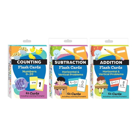 Flash Card Math Flash Cards 3-Deck Set, (Paperback)