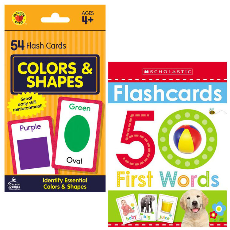 Flash Card Set Brighter Child Flash Cards Colors and Shapes Flash