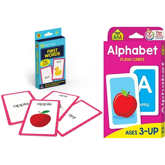 Flash Card Set: Brighter Child Flash Cards: First Words Flash Cards (Other) + Alphabet Flash Cards (Ages 3 and Up)