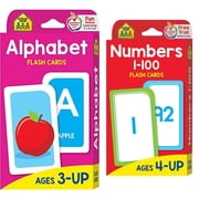 Flash Card Set Flash Cards - Numbers 1-100 - School Zone + Alphabet Flash Cards Ages 3 and Up
