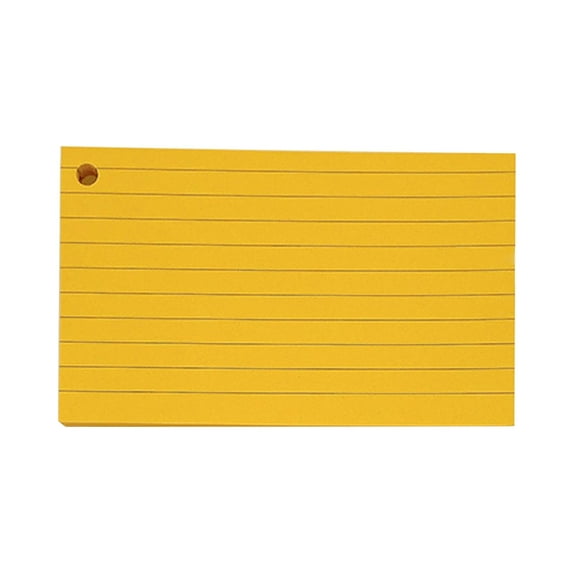 Flash Cards Lined Index Cards Study Cards with Binding Rings Revisions Cards Blank Note Cards for Vocabulary Learning