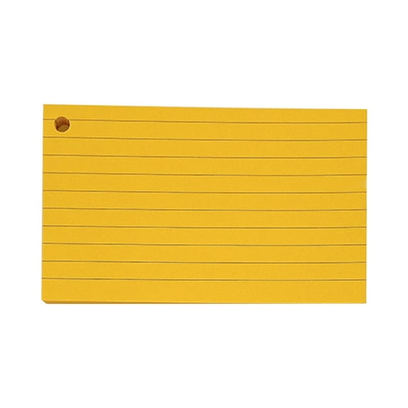 Flash Cards Lined Index Cards Study Cards with Binding Rings Revisions Cards Blank Note Cards for Vocabulary Learning