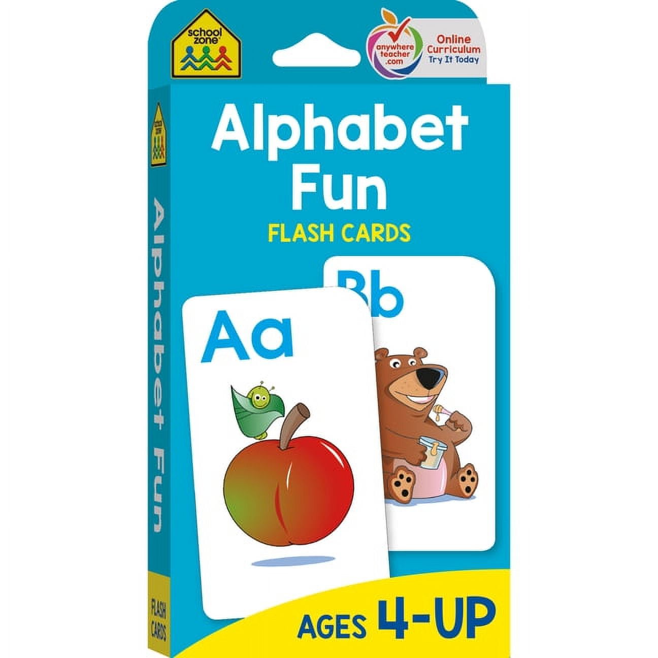 Flash Cards: School Zone Alphabet Fun Flash Cards (Other) - Walmart.com