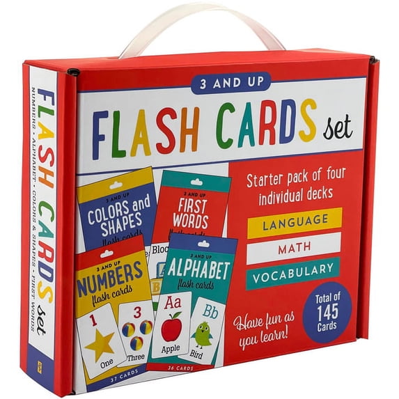 Peter Pauper Press, Flash Cards Set, 4pk, Alphabet, Colors and Shapes ...