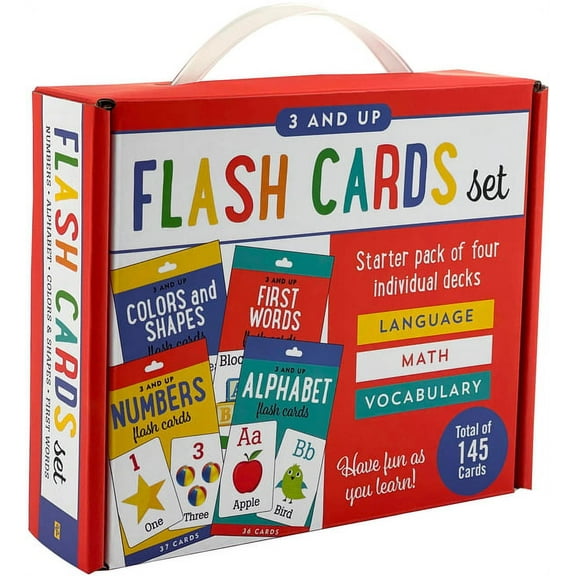 Flash Cards Set: Alphabet, Colors & Shapes, First Words, and Numbers Four Pack Set (Other)