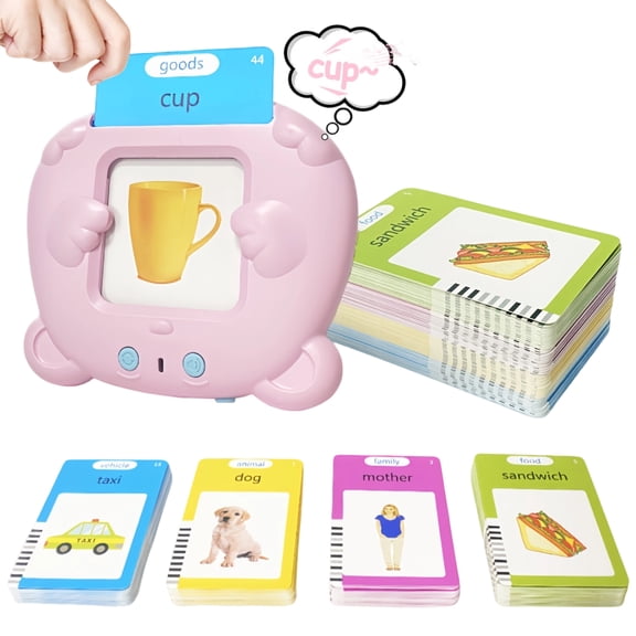 Flash Cards, Talking Flash Cards, Sight Words Flash Cards Student, Electronic Hobby Systems, 112 Pack, Pink Device, Hobby Toys, Student Hobby, Vocabulary Building, 1-2 Age Range