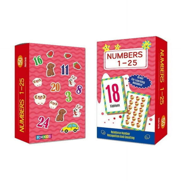 Flash Cards for Toddlers 1-4 Years - 54 Cards - 210 Sides with Rings - Learn Colors, Number, Shapes, Animals, Body Parts, ABC Letters & Sight Words - Fun Learning and Educational Flashcards
