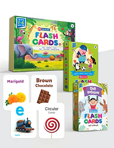 Flash Cards for Babies | 224 Non Tearable Cards | English Alphabet ...